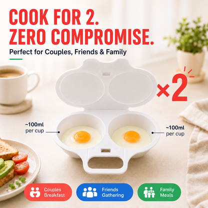 Pellucem Microwave Egg Poacher with Lid & Handle