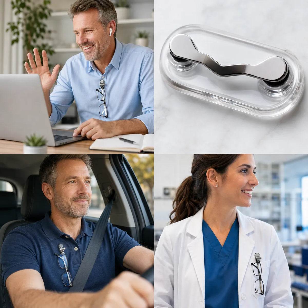 🎁50K+ SOLD! Almost Gone🎉🧲No Damage Clothing Magnetic Glasses Holder