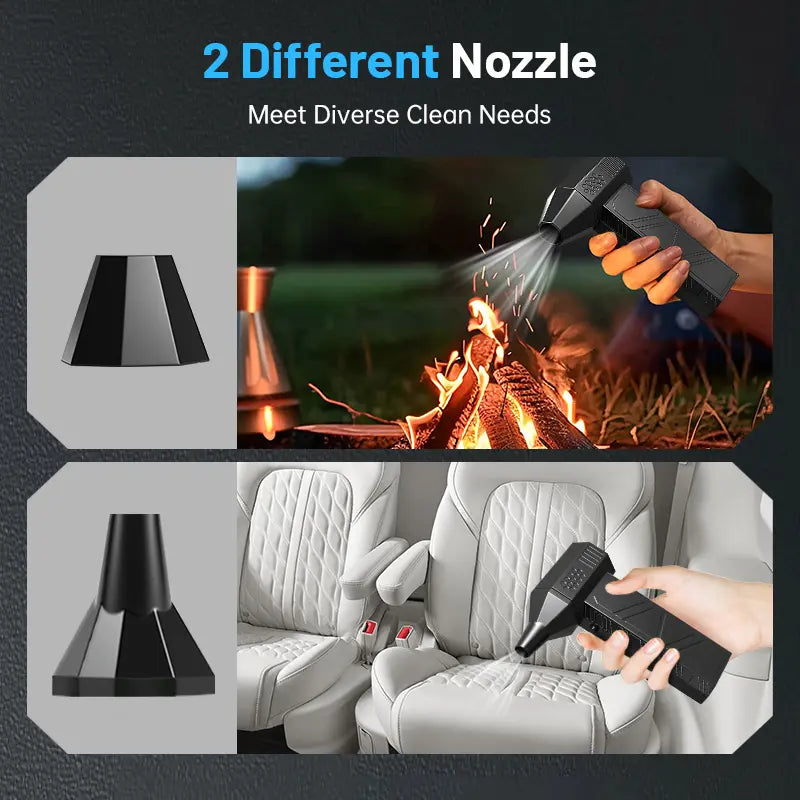 Pellucem Powerful Turbo Mini Jet Fan, Rechargeable Portable Compact Handheld Fan