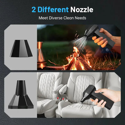 Pellucem Powerful Turbo Mini Jet Fan, Rechargeable Portable Compact Handheld Fan